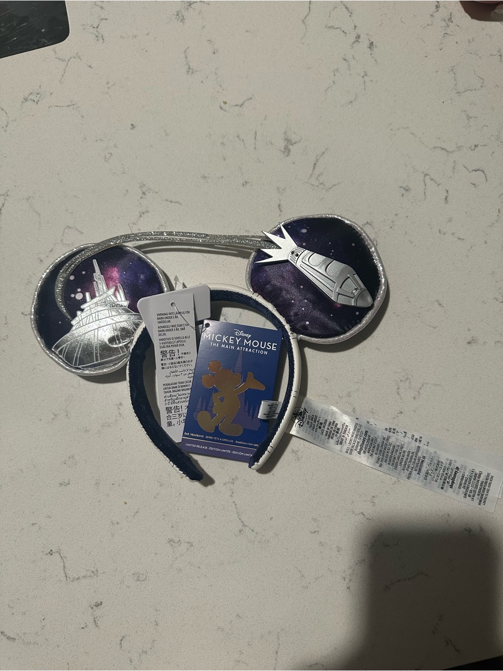 Disney Mickey Mouse the Main Attraction Ear Headband for adults - space mountain